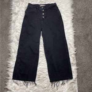 Levi’s mile high cropped wide leg jeans